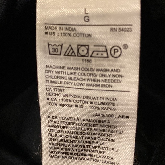 Old Navy Black Button Up Mens Large - Picture 5 of 7